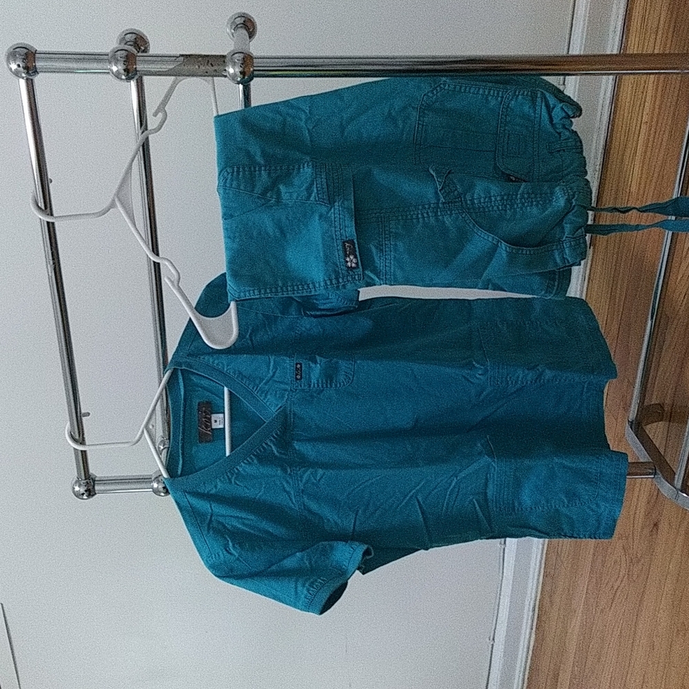 Koi Comfort scrubs set Teal Blue